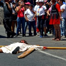 Good Friday in Uruapan - Exhausted Jesus